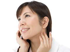 唾液腺マッサージの方法