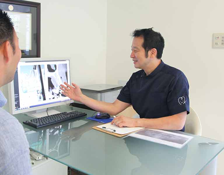 患者様と丁寧なカウンセリング
